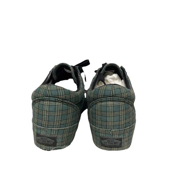 NEW Vans Old Skool Platform Green Plaid RARE - Picture 5 of 7